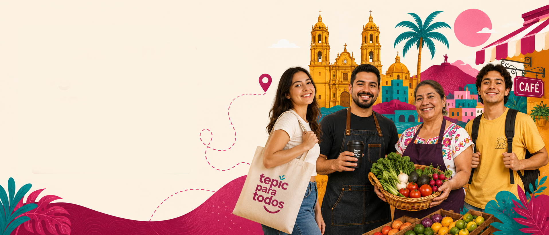 Ciudadanos y comercios de Tepic